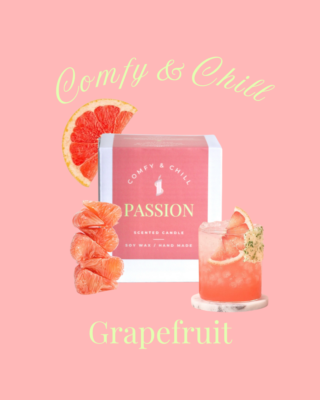 Fresh Grapefruit (Sacral Chakra) Candle