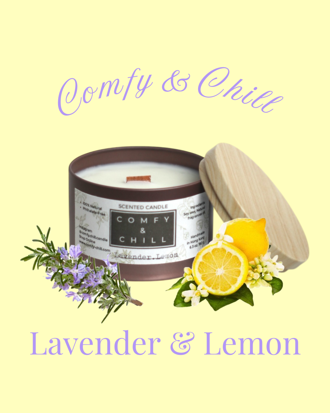 Lavender & Lemon Candle