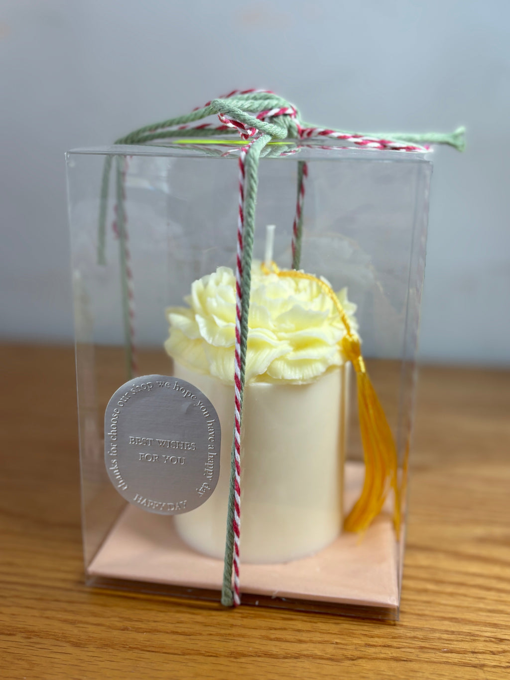 Rose Tassel Candle (Yellow)